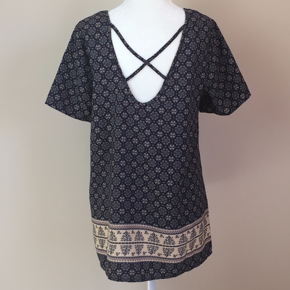 Sienna Sky - Crisscross Back Blouse / Tunic - Picture 7 of 7